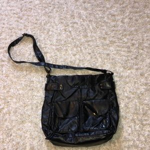 Black boho crossbody